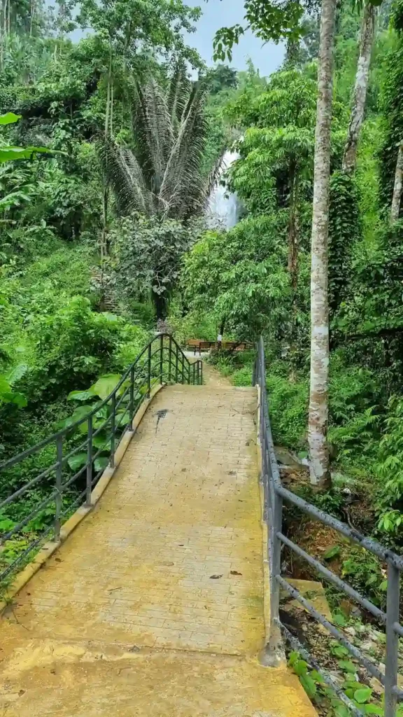pfad zum kaeng nyui wasserfall